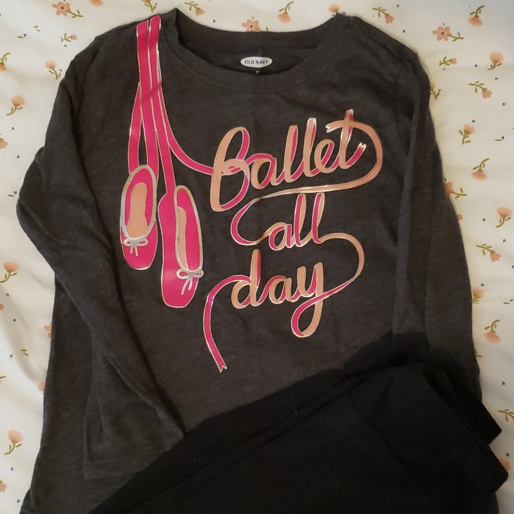 4t Old Navy long sleeve t-shirt and s/m Lularoe